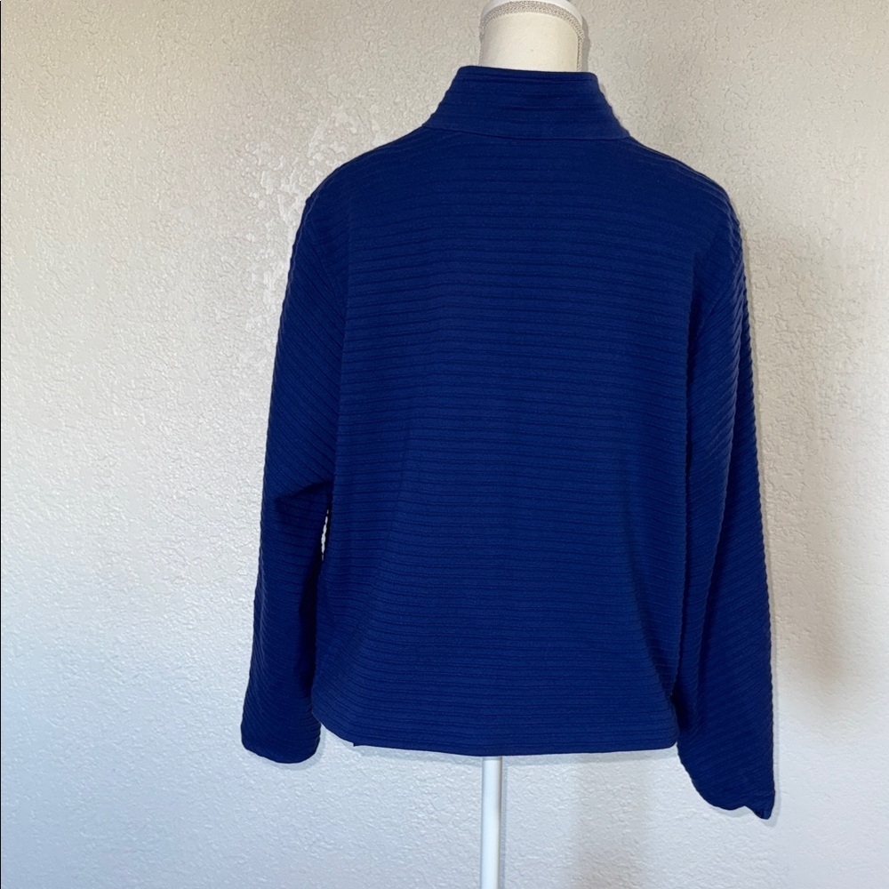 COLDWATER CREEK Blue Button-Up Jacket - Picture 3 of 10